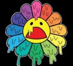 melting rainbow flower $