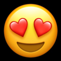 emoji smiling heart eyes
