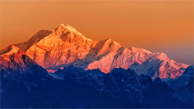 Mountain sunset