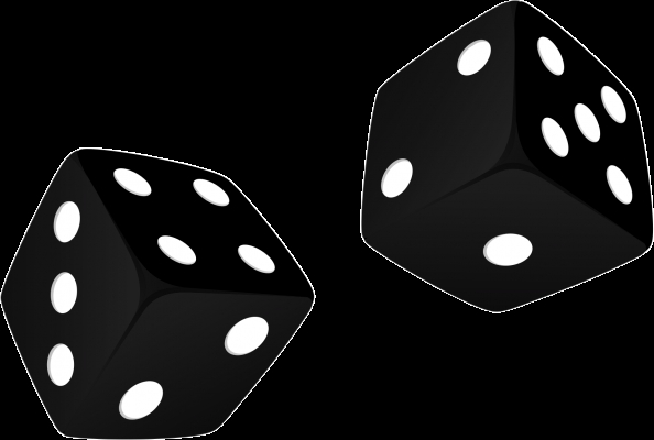 dice blackwhite