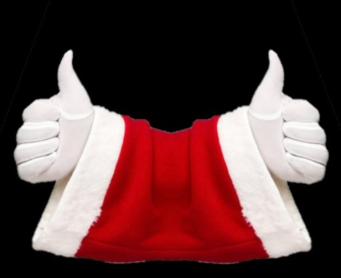 Santa thumb up $$