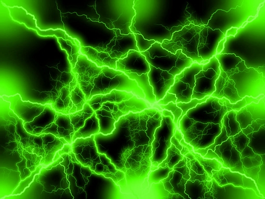 green lightning