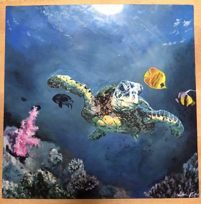 turtle underwater