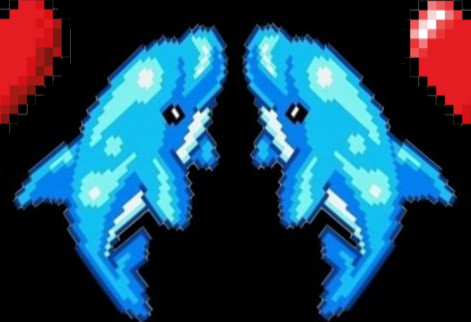 pixel dolphins 2.of 2