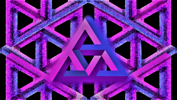 impossible triangle PURPLE
