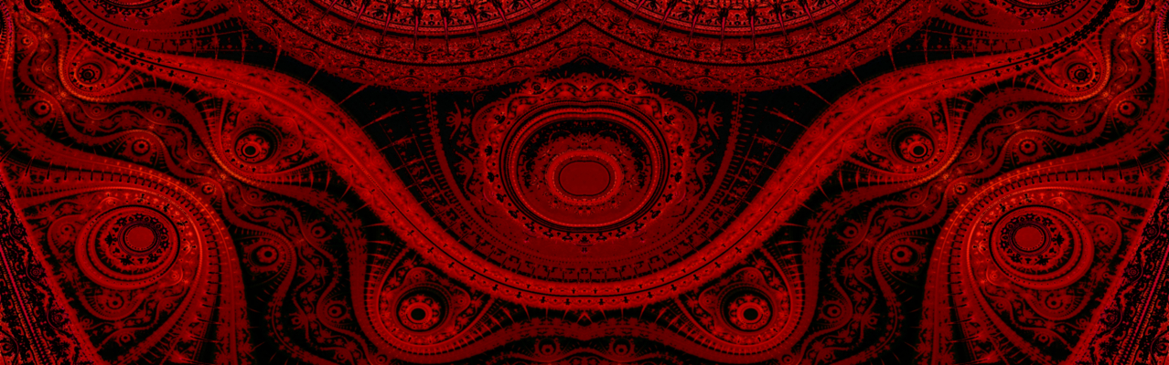 red abstract MIRRORED