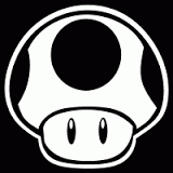 black n white mushroom