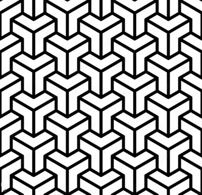 SMALLER SQUARES White BG