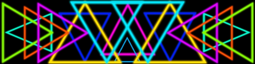 neon triangle