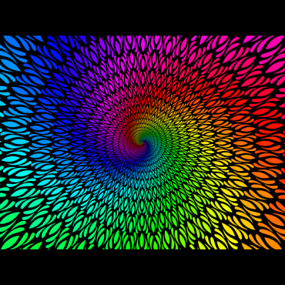 Rainbow spiral