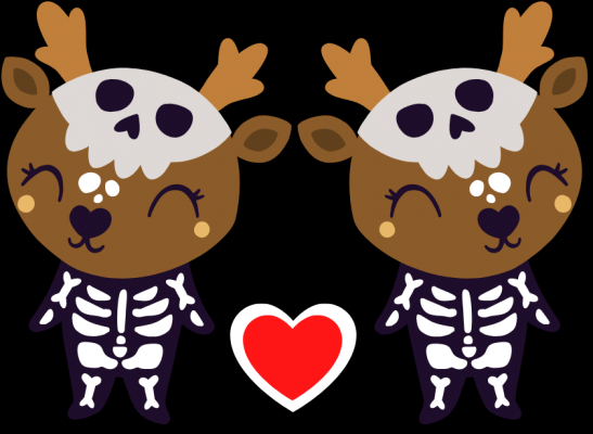 Deer skulls - Halloween love