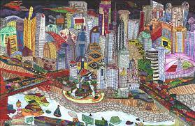 abstract city