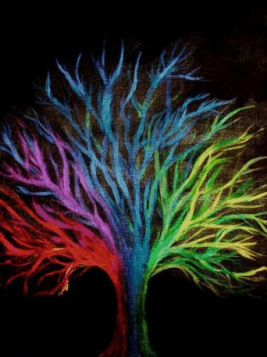 sea anemone chalk art