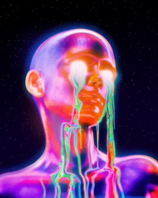 psychedelic face
