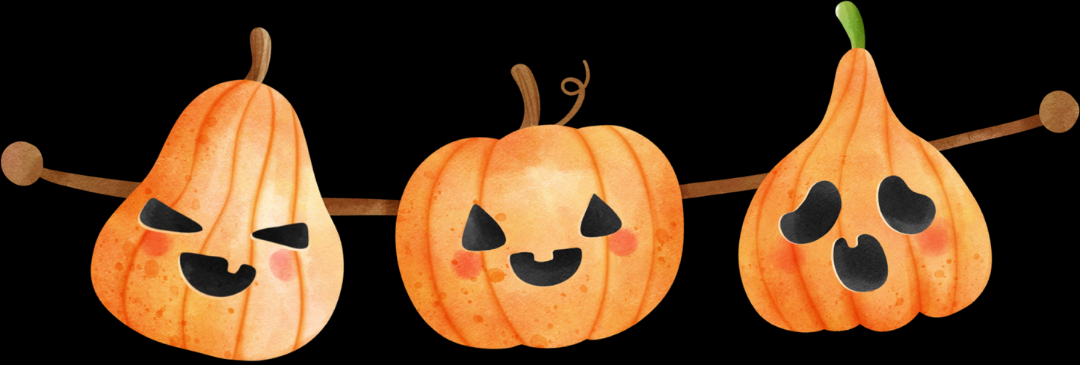 Cartoon pumpkins
