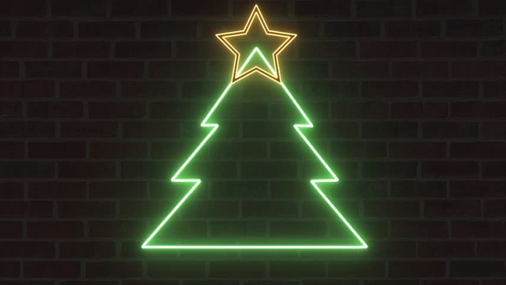 neon xmas tree 2