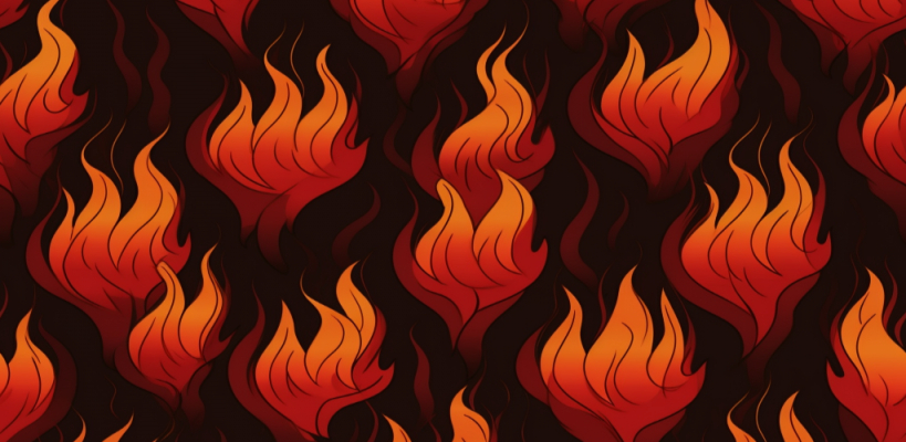 A dangerous burning fire simple texture