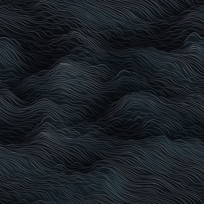 Water wave on a black background realistic detailed