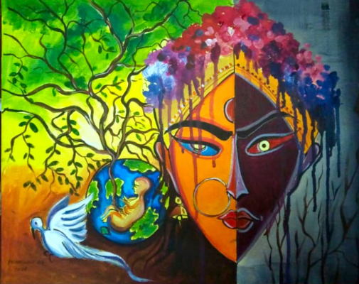 psychedelic face