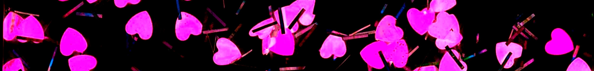 purple hearts on BLACK