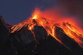 Volcano eruption
