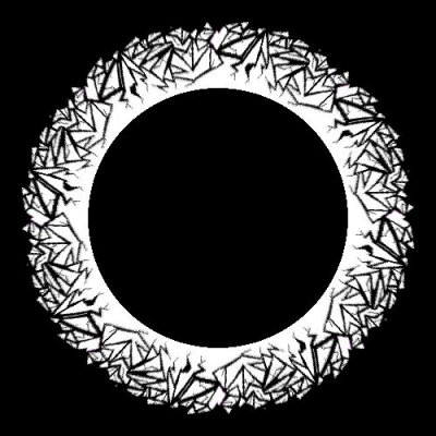 Shattered Glass plain round preview