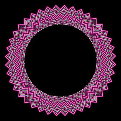 Pink ornament round preview