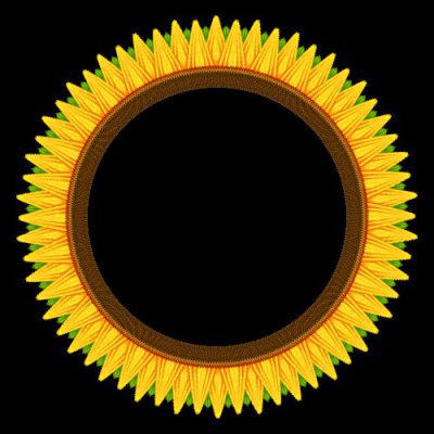 Yellow spikes round preview