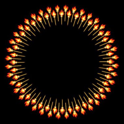 Fire torches round preview