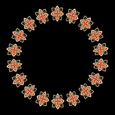 Star pattern round preview