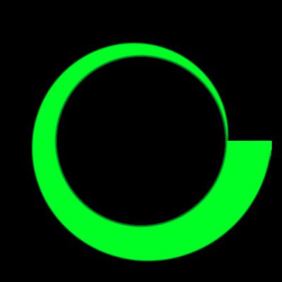 Light it slowly green reversed round preview