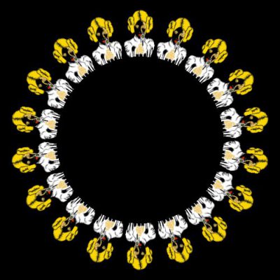 Leia Colored round preview