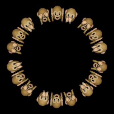 Emoji Monkey face's round preview