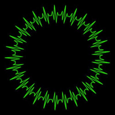 Heartbeat Pulse - Green round preview