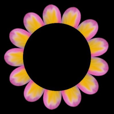 Pink Flower Petal round preview