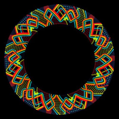 Repeating Tron-like Pattern round preview