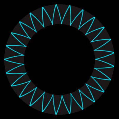 Simple Blue Petal - Small round preview