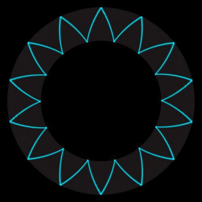 Simple Blue Petal - Medium round preview