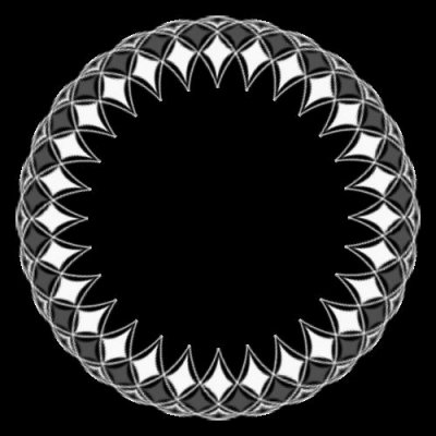 Geometric White Grey round preview