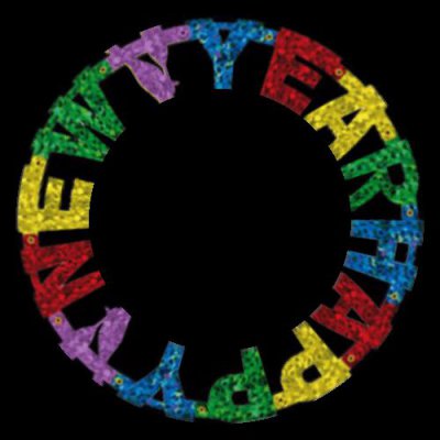 Happy New Year Paper Banner round preview