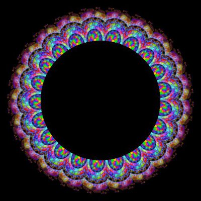 Psy flower round preview