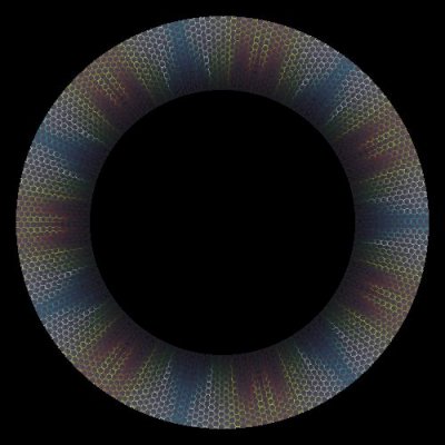 Abstract wall kaleidoscope round preview