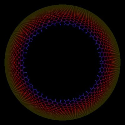 Abstract hexagons round preview