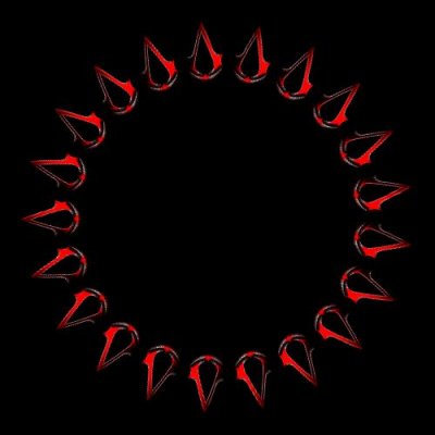 Assassin's creed red logo round preview