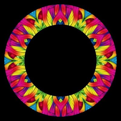 Best abstract rainbow round preview