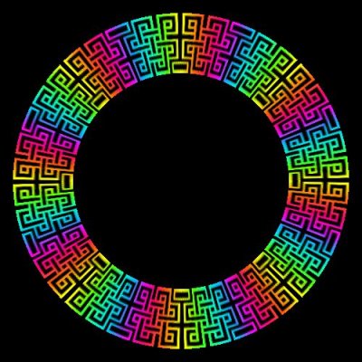 Square Weave round preview