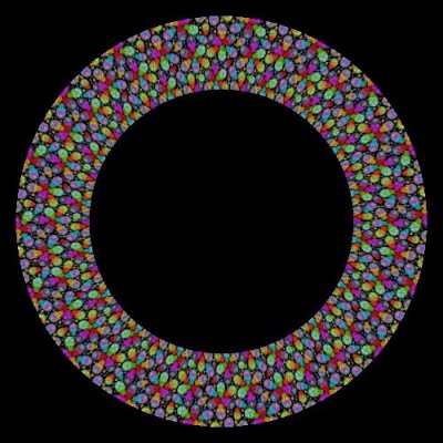 Rainbow sugar skulls round preview