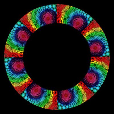 More rainbow dots round preview