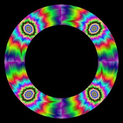 neon psychedelic round preview