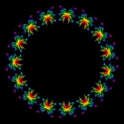 rainbow buterfly round preview